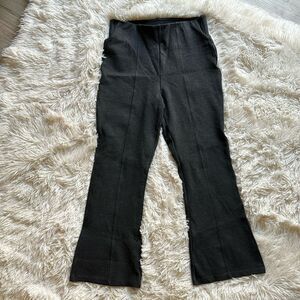 Old Navy Stevie Flare Dark Gray Pixie Pants Pull On Size Small